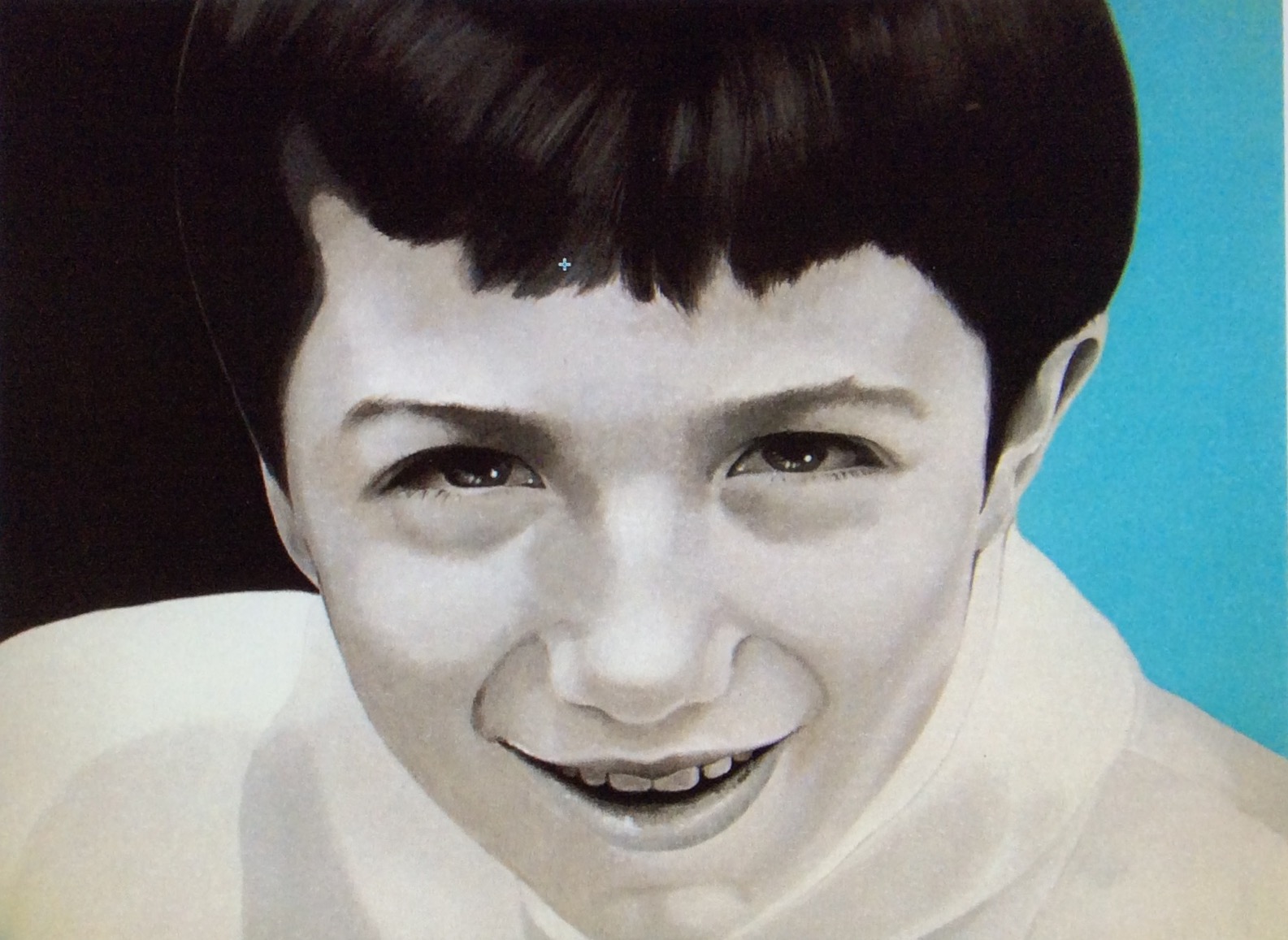 ritratto 3, acrilico, 2008, 70x50