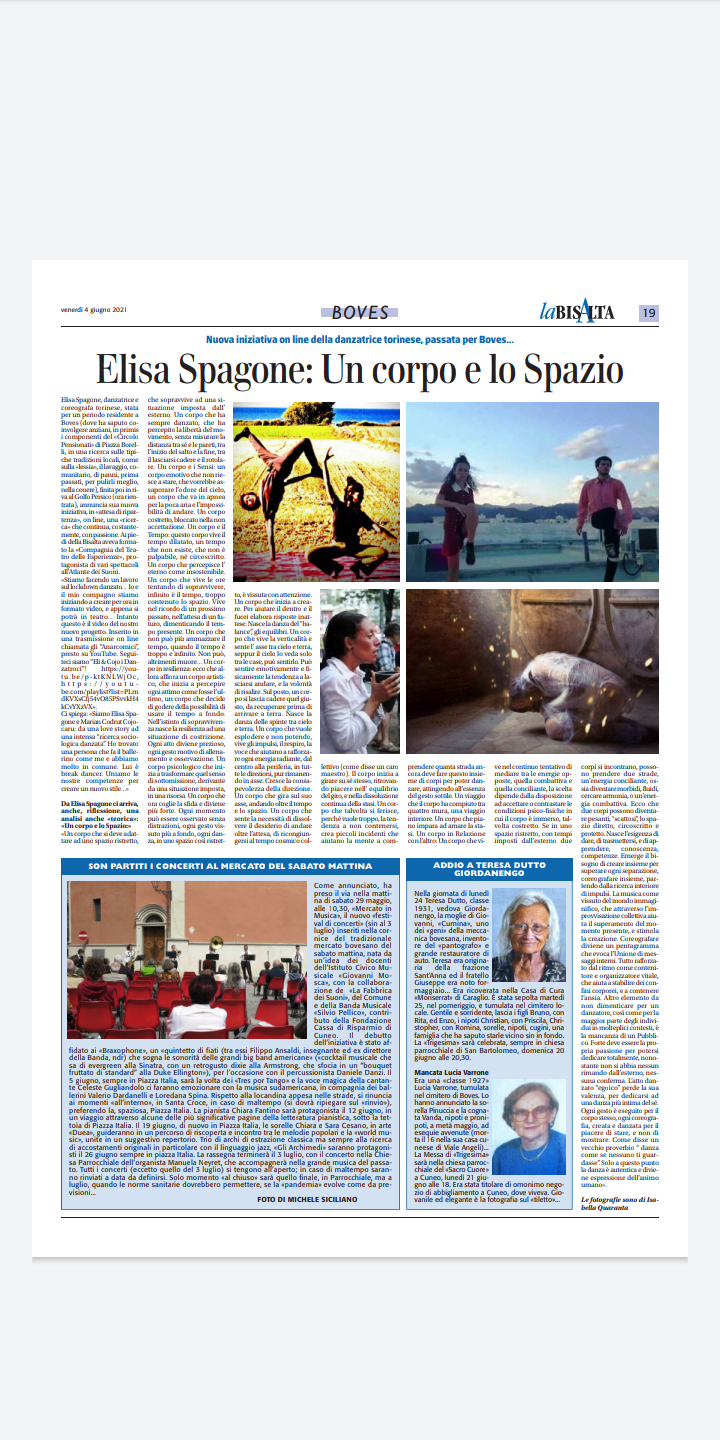 We are on press. An article by Adriano Toselli