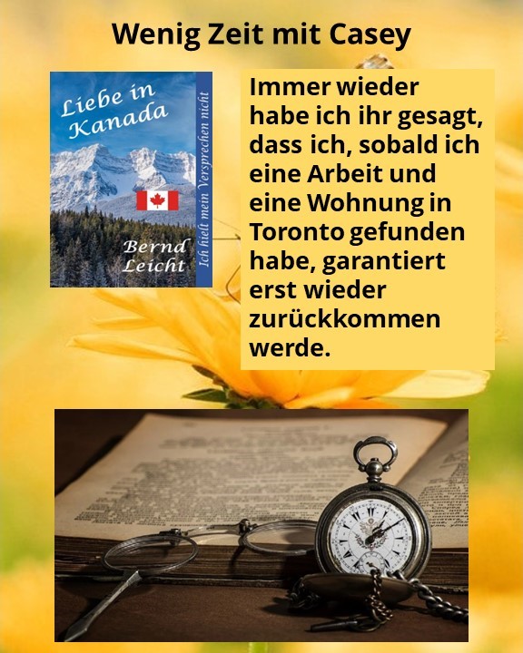 Wenig Zeit mit Casey