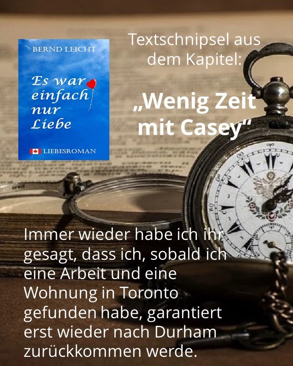 Wenig Zeit mit Casey