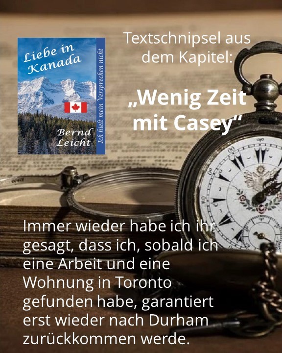 Wenig Zeit mit Casey