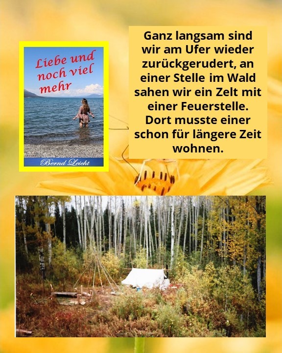 Ein Trapper Zelt an der Bahnstrecke