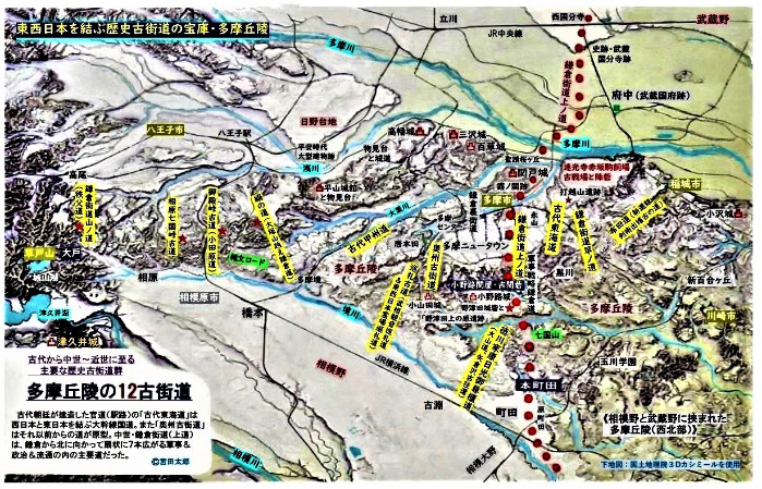 多摩丘陵の１２古街道