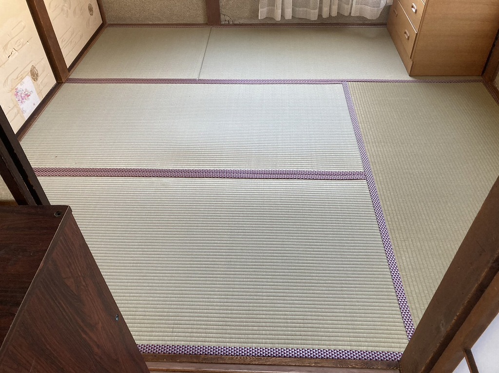 八王子市長沼長　T様　畳裏返し施工写真