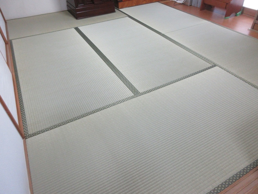 八王子市M様　特上畳おもてと爽やかな松葉模様のふすま柄のコラボレーション