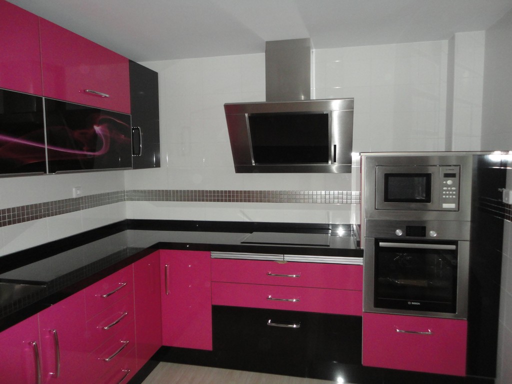 Cocina Martos Rosa Y Negra Cocinas Jaen Martos Torredelcampo