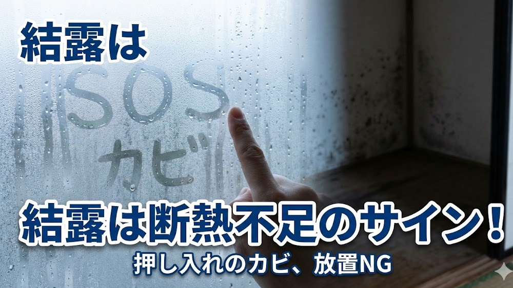 拭いても拭いてもカビが生える…。その「押し入れの黒ずみ」は断熱不足のSOS信号です