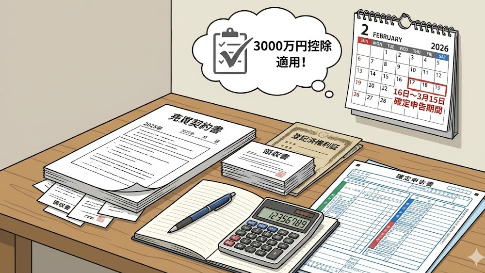 昨年実家を売った方、まだ終わっていません。3000万円控除を受けるための確定申告ガイド