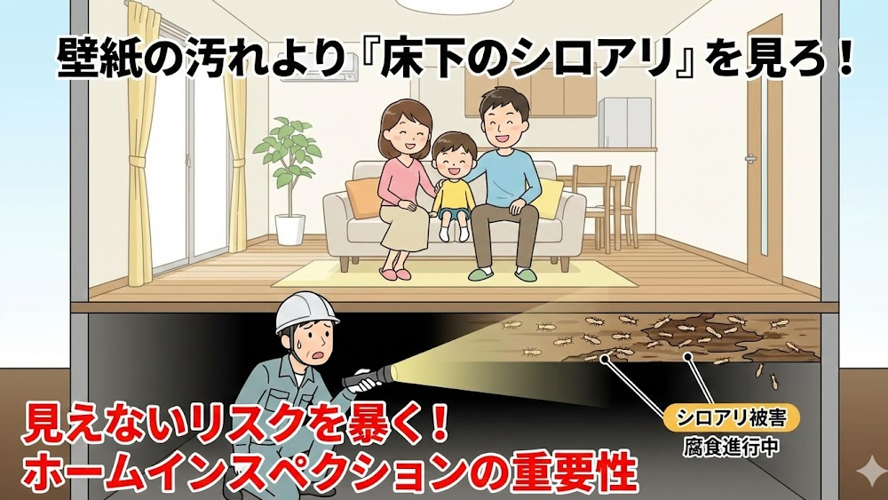 壁紙の汚れより「床下のシロアリ」を見ろ。中古住宅購入で後悔しないためのホームインスペクション活用法