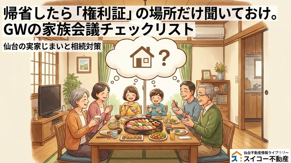 帰省したら「権利証」の場所だけ聞いておけ。GWの家族会議チェックリスト