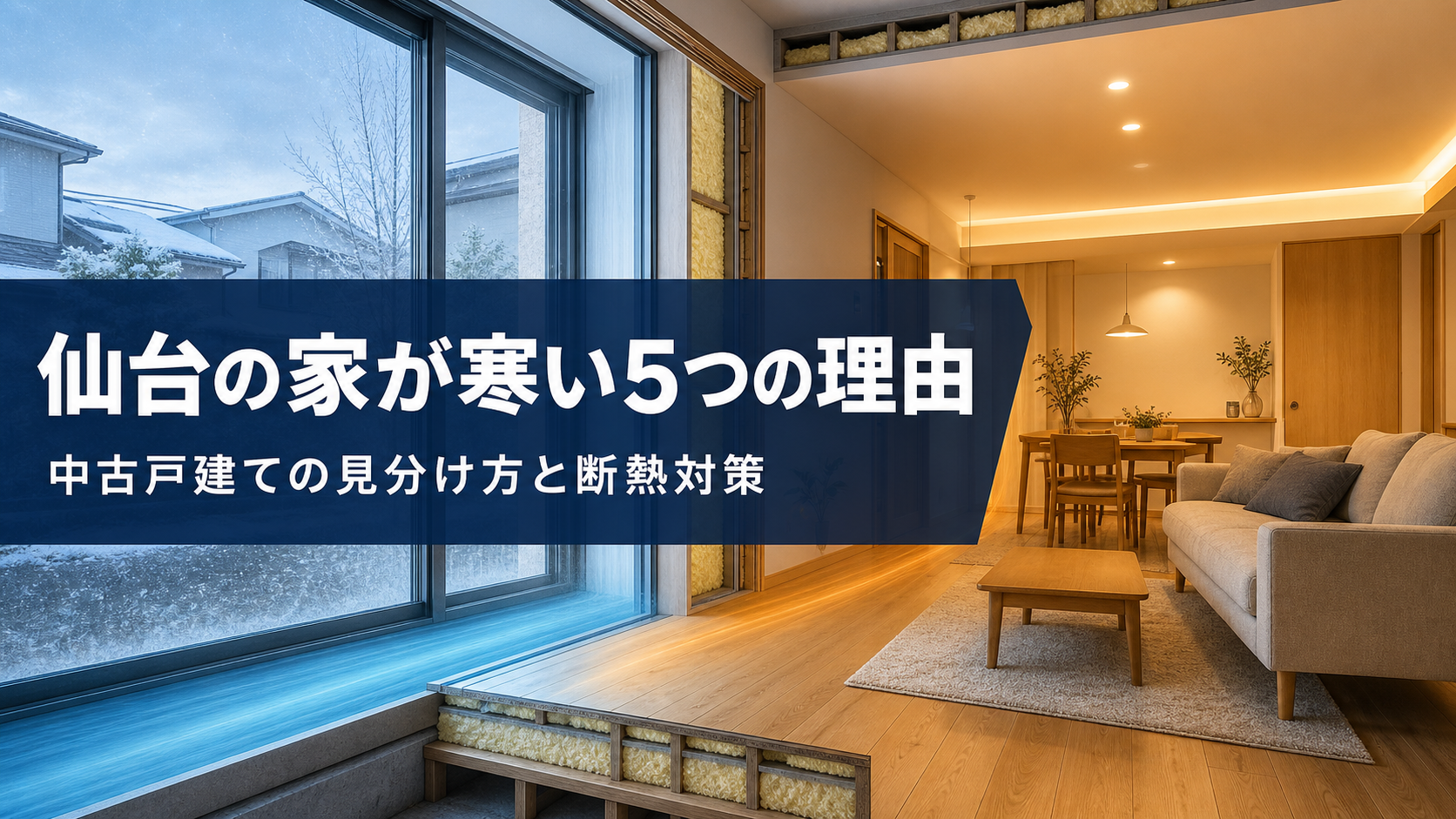 仙台の家が寒い5つの理由｜中古戸建ての見分け方と断熱対策【2026年】