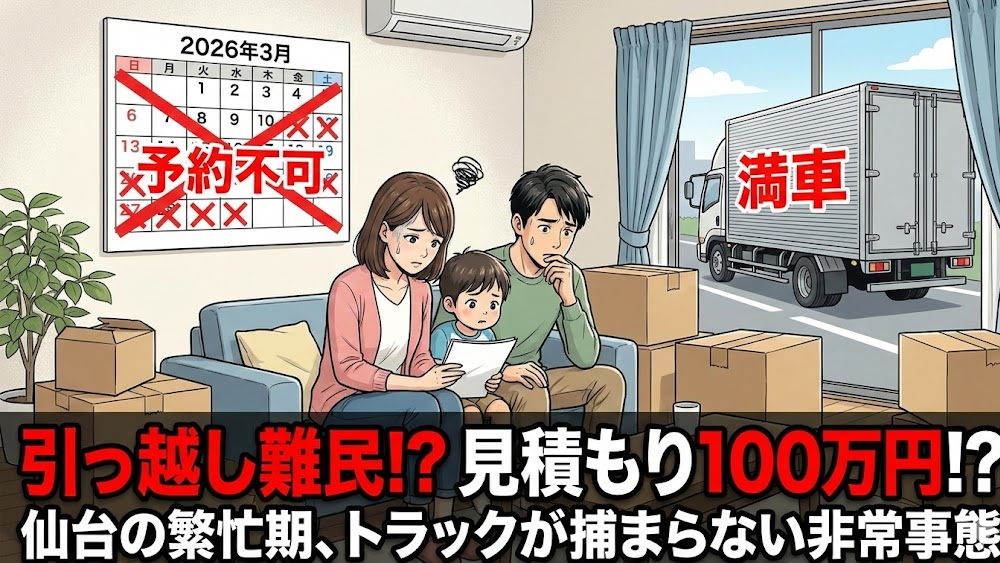 見積もり100万円!? 3月の引っ越し地獄を回避せよ。売却時の「引き渡し猶予」という奥の手