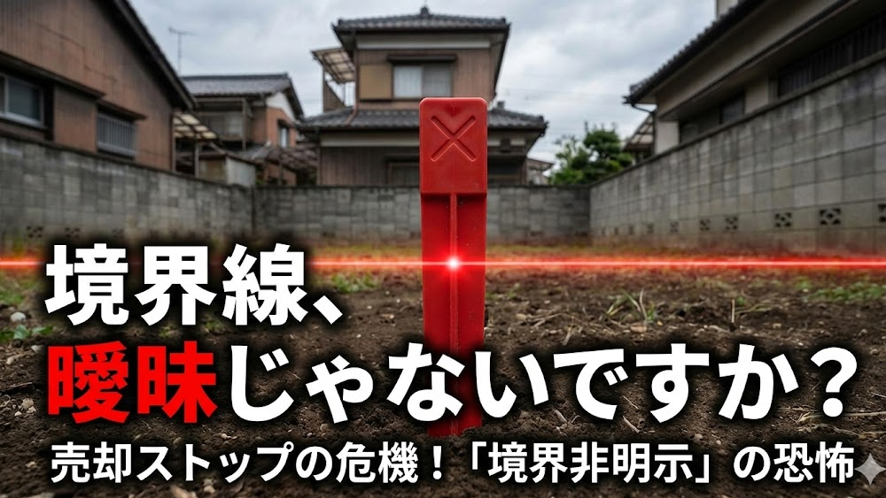 売却をストップさせる「境界非明示」の恐怖