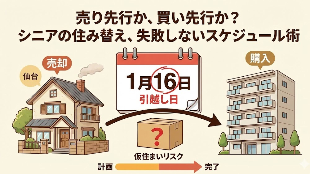 「家が売れる前に次を買ってもいい？」住み替えの最大の難問、売り先行 vs 買い先行
