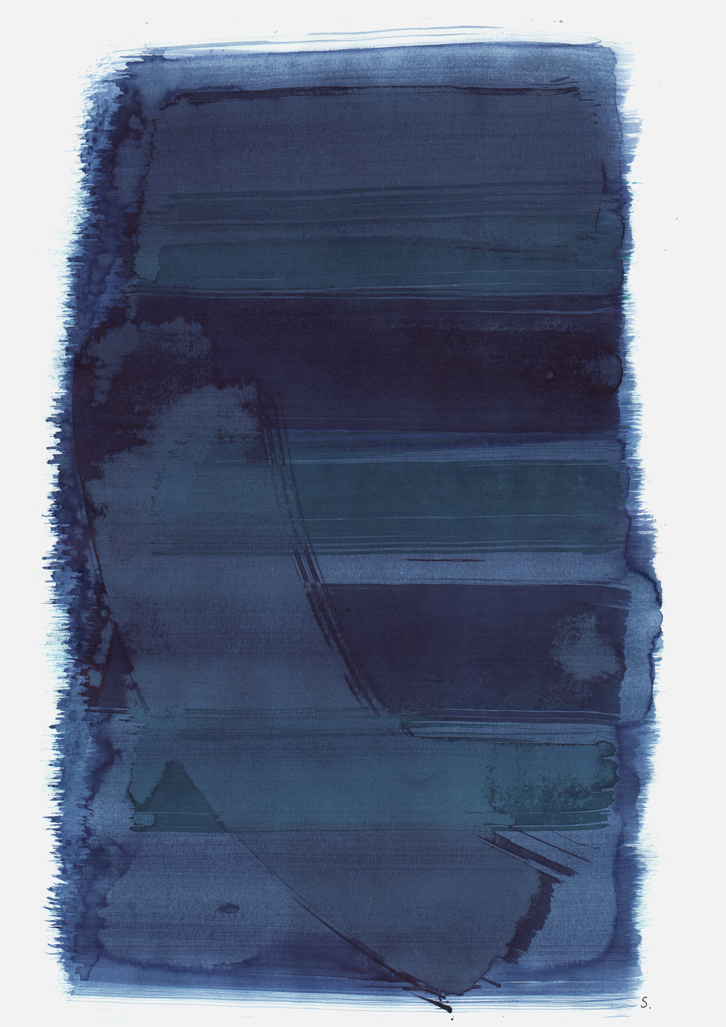 "Schrei. Denny Herzfeld", 2019, Tusche auf Papier, 48 x 36cm; ©: Konstanze Sailer [Herzfeld, Denny; * 01.04.1940 in München; deportiert aus Paderborn; † 02.03.1943 in Auschwitz]