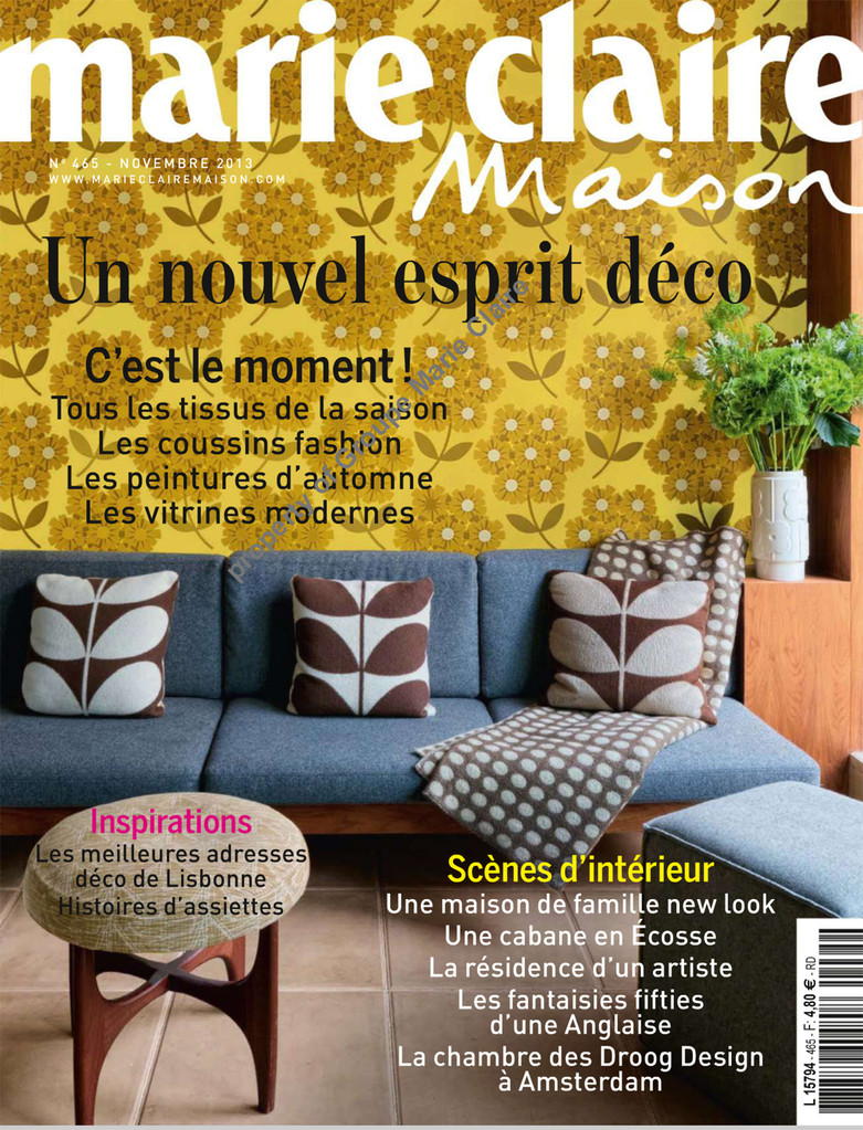MARIE CLAIRE MAISON < BIBLIOTHEQUE COLLECTION LISERE - NOV 2013