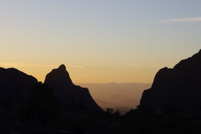 Sunset von der Restaurant-Terrasse aus