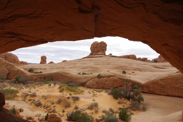 Blick durch den Eye of the Whale Arch