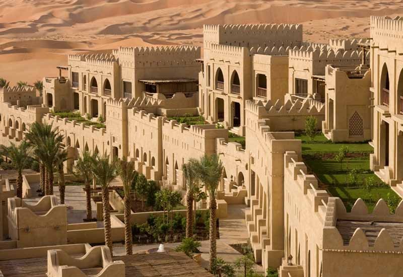 We spent a night in luxury at Qasr Al Sarab Desert Resort.