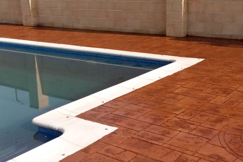 hormigón, hormigón impreso, hormigón impreso para piscinas, tipos de hormigón, hormigón para suelos, pavimentos de hormigón