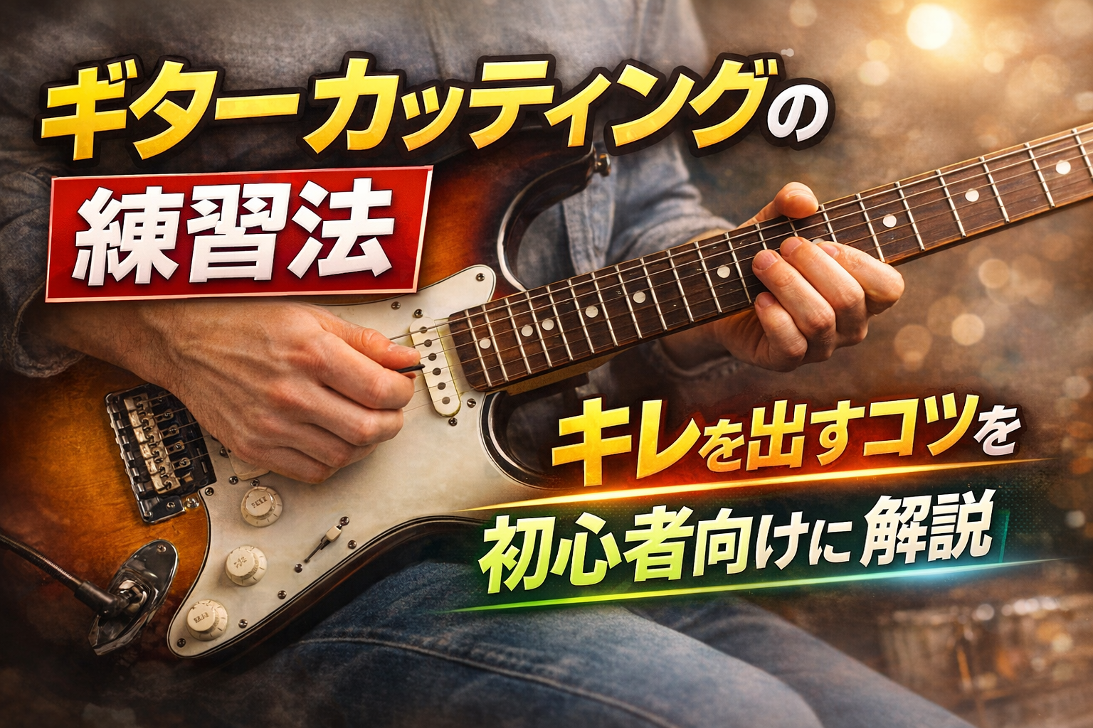 ギターカッティングの練習法｜キレを出すコツを初心者向けに解説