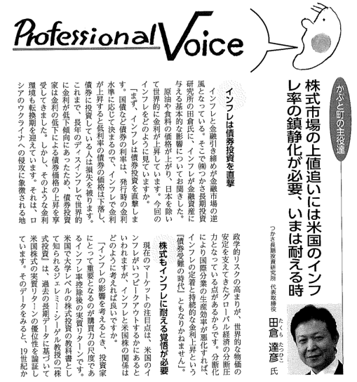 株式市場とインフレ（2023年）
