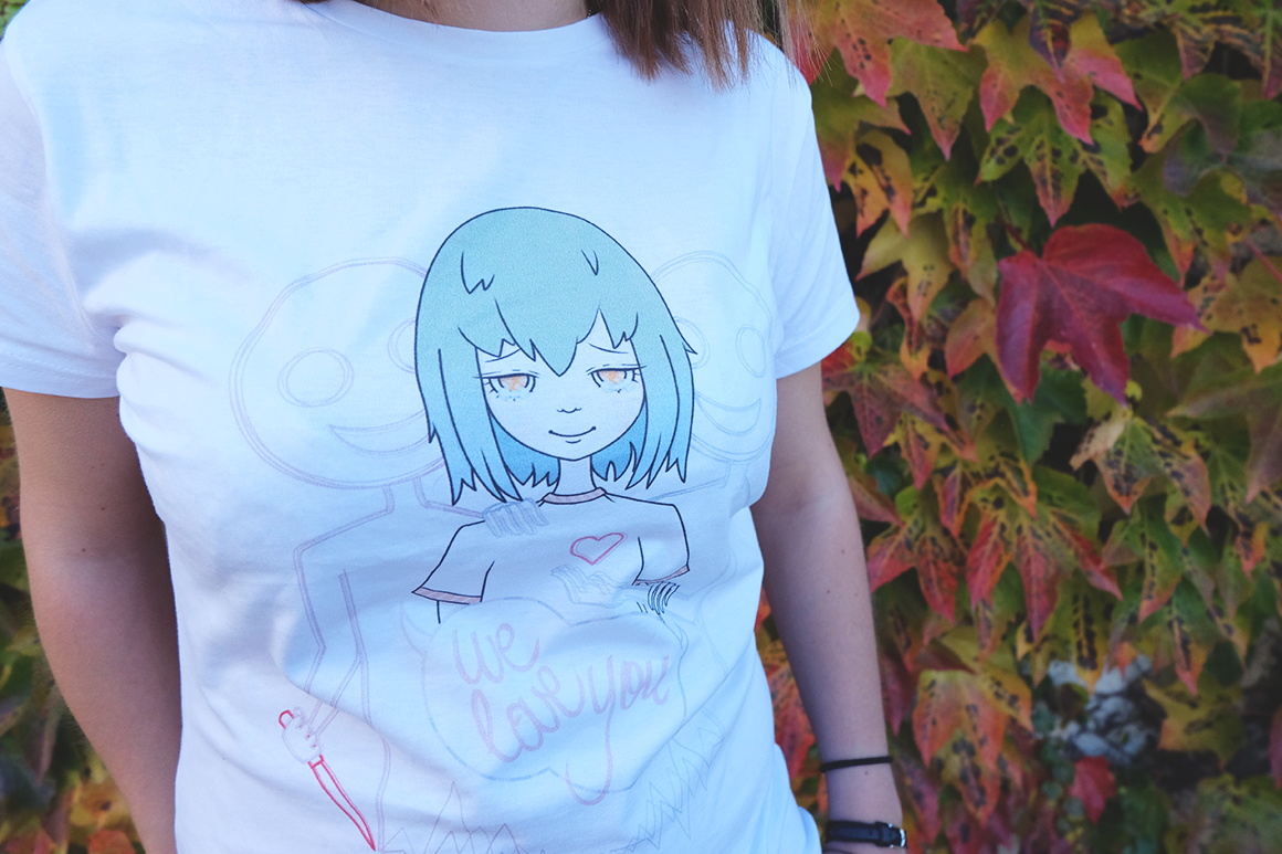 We love you tshirt hypocrisy design ecchymose manga