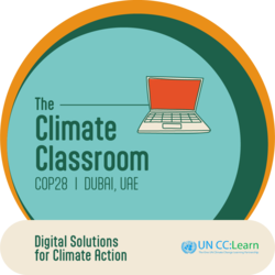 Badge COP28: Digital solution for climate action