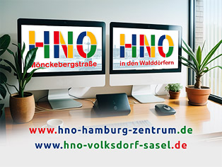 HNO-Praxis MÖNCKEBERGSTRASSE in der Hamburger Innenstadt und HNO-Praxis IN DEN WALDDOERFERN in Hamburg Volksdorf kooperieren für eine umfassende Versorgung