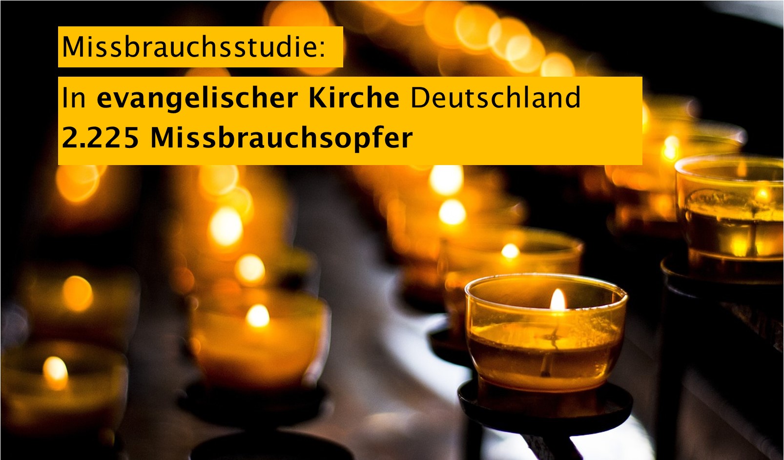 2.225 Missbrauchsopfer in evangelischer Kirche Deutschland