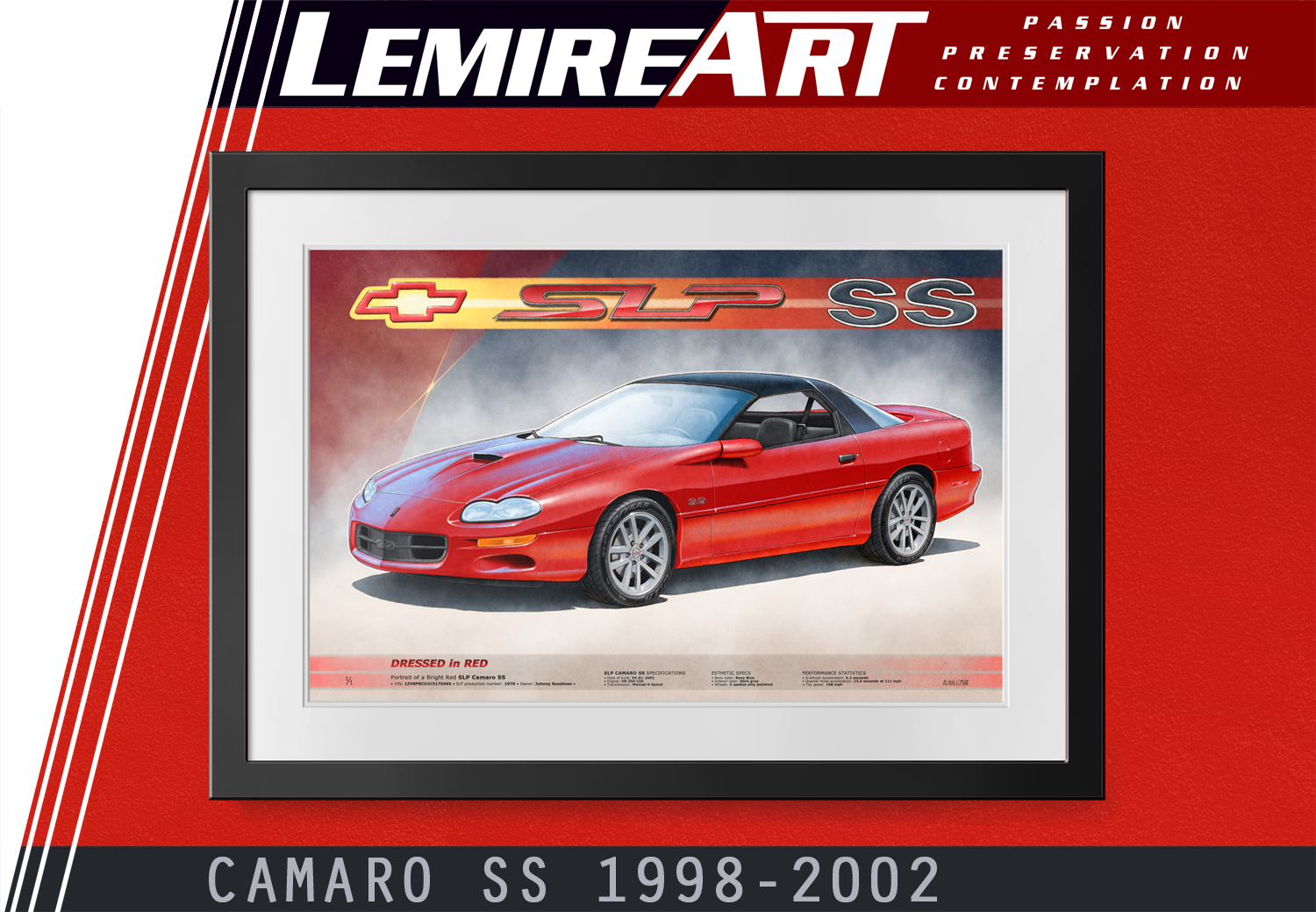 Dessin de Camaro SS 1998, Dessin de Camaro SS 1999, Dessin de Camaro SS 2000, Dessin de Camaro SS 2001, Dessin de Camaro SS 2002