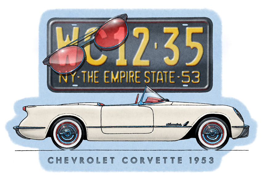 Corvette 1953 montage