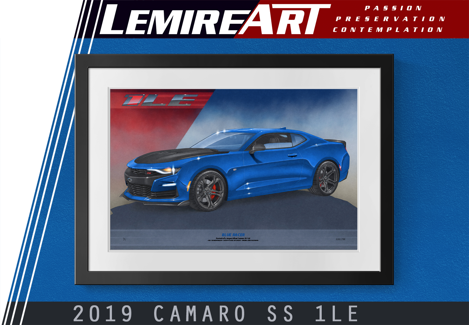 2019 CAMARO 1LE DRAWING