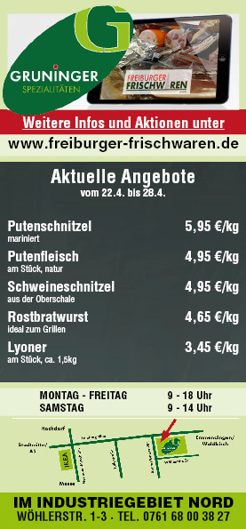Gruninger Spezialitäten-Shop. Frühlingsangebote
