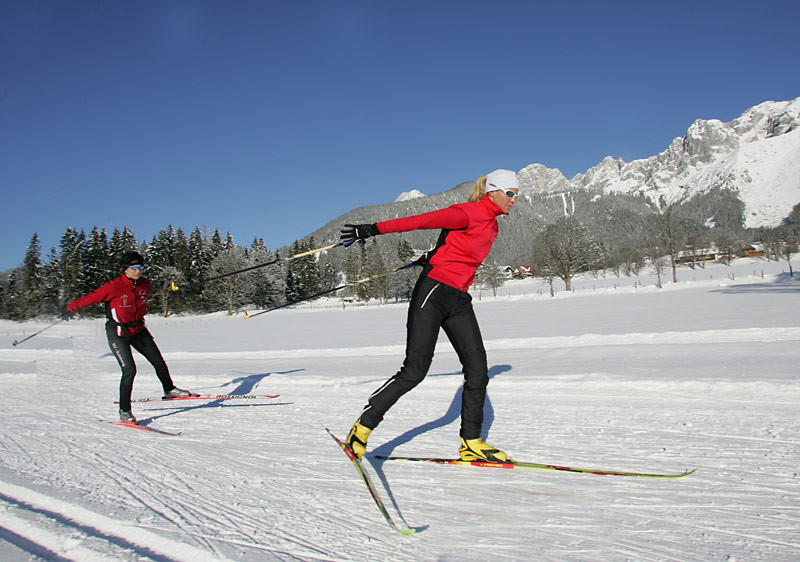 220 km Langlaufloipen von 1000m bis 2700m