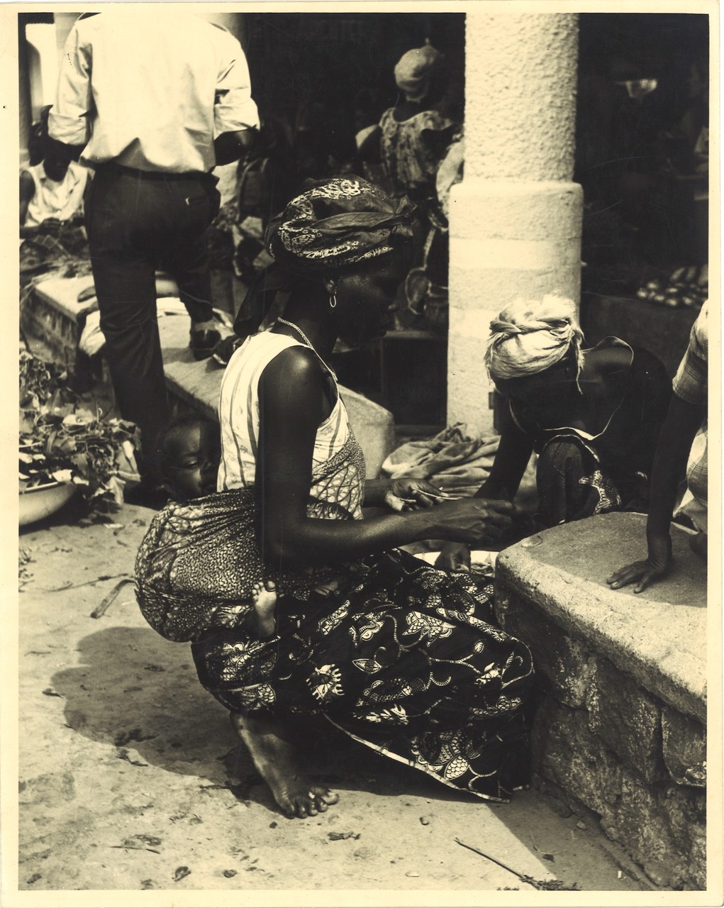 photo photographie tirage argentique époque Afrique marché