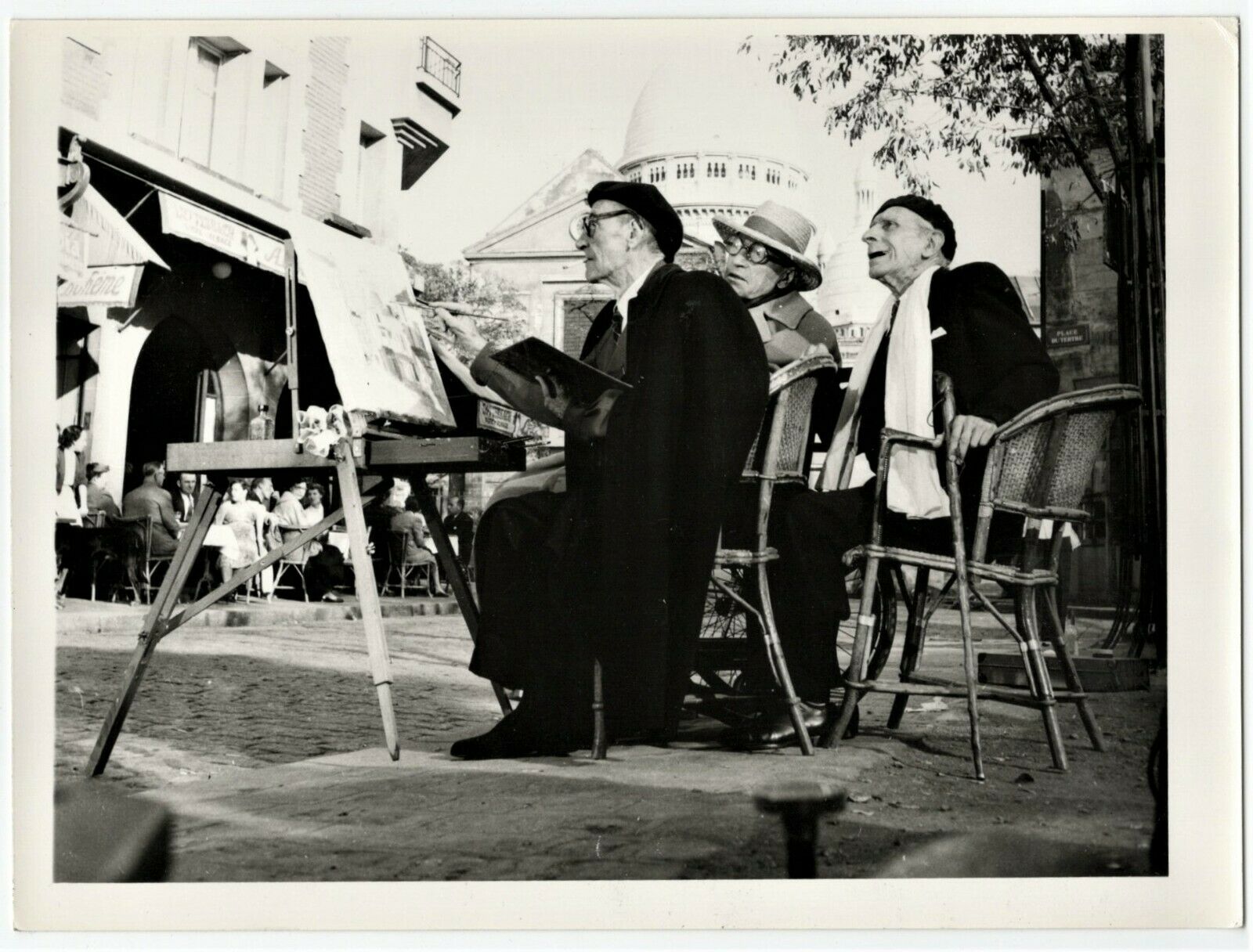 Photographie de Maurice Utrillo Sacha Guitry Paul Fort