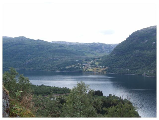 Blick ueber den See nach Håra