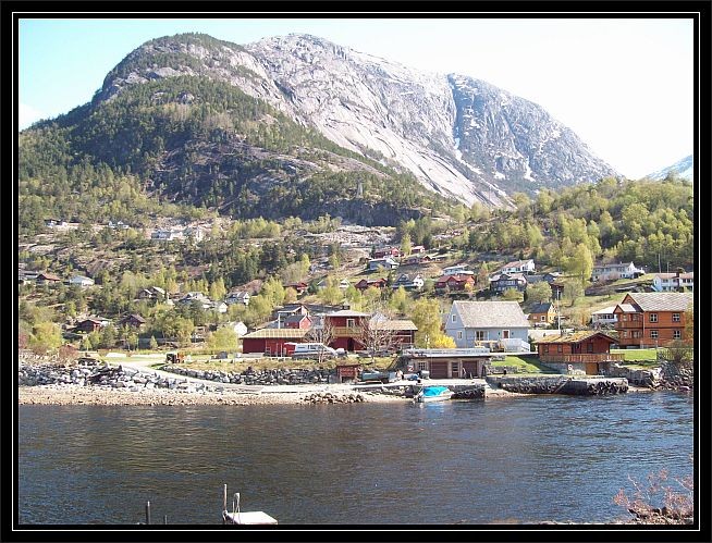 Ein Teil des Ortes Eidfjord