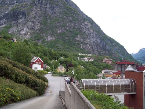 Blick auf Tveitahaugen in Tyssedal