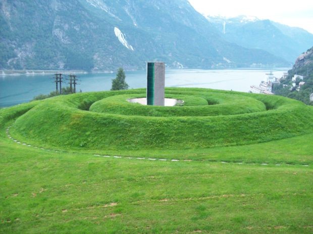 Das nationale Wasserkraftdenkmal "Elektra" in Tveitahaugen / Tyssedal