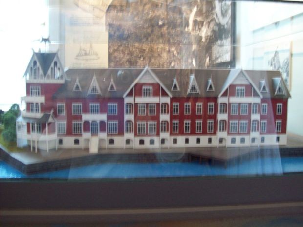 Model des alten "Hardanger Hotel"