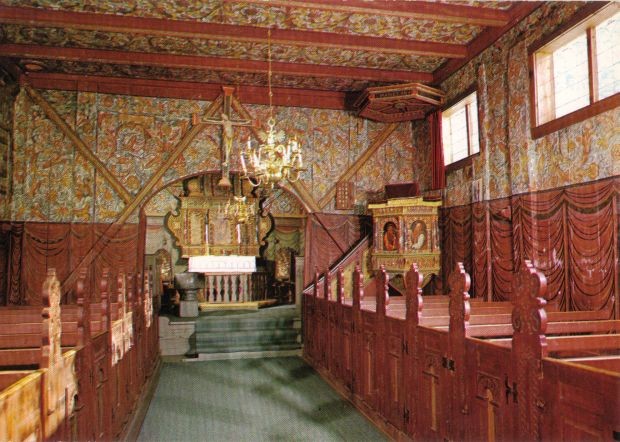 Innenansicht der Stabkirche