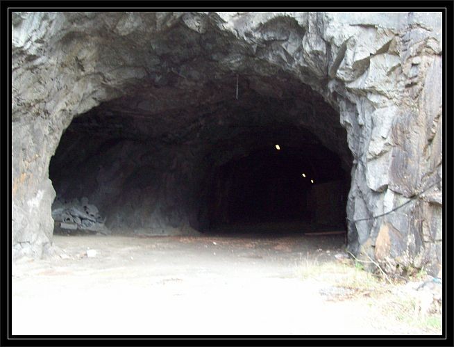 hier befindet sich der Notausgang des neuen Tyssedaler Tunnels