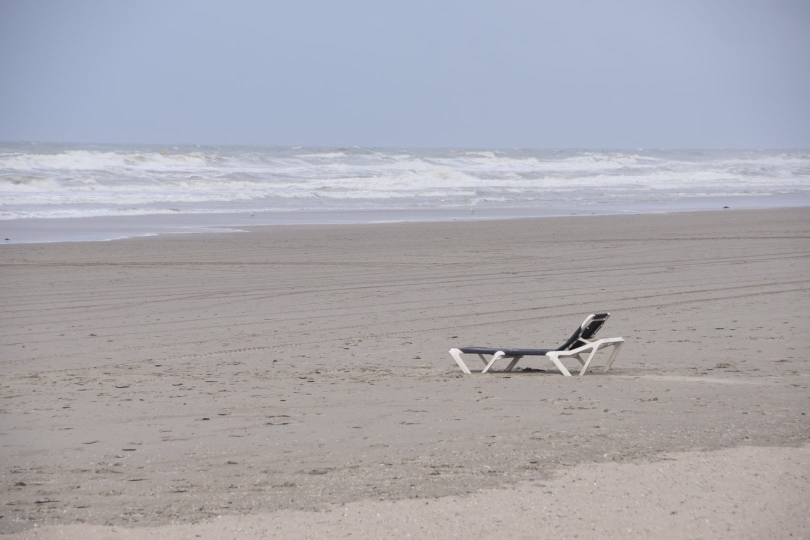 Ende der Saison, nichts mehr los am Strand