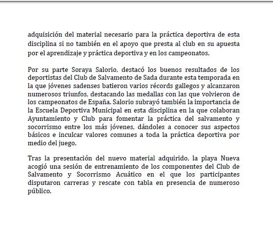 NOTA PRENSA CONCELLO SADA 09-03-15