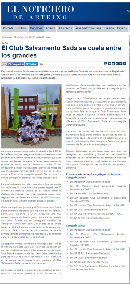EL NOTICIERO DE ARTEIXO 18-07-18