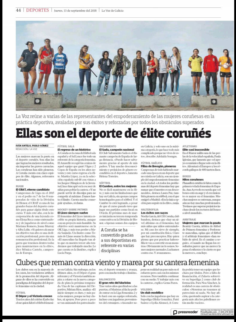 LA VOZ DE GALICIA 13-09-18