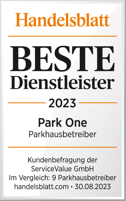 PARK ONE erneut ausgezeichnet!