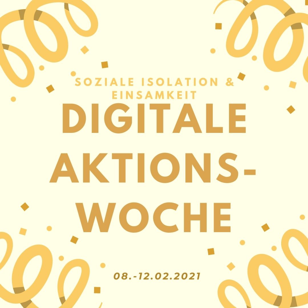 digitale Aktionswoche - Soziale Isolation und Einsamkeit